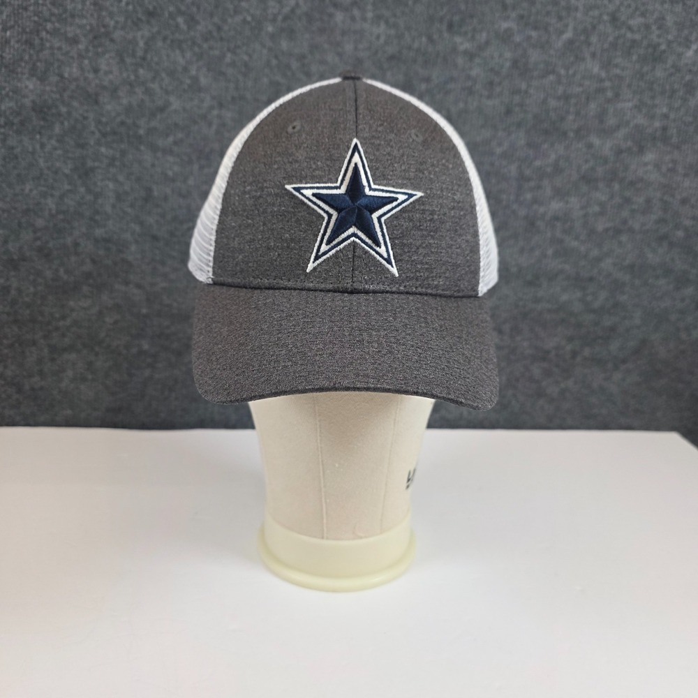Dallas Cowboys NFL Team Apparel Baseball Cap Gray Blue Mens OSFM Strapback